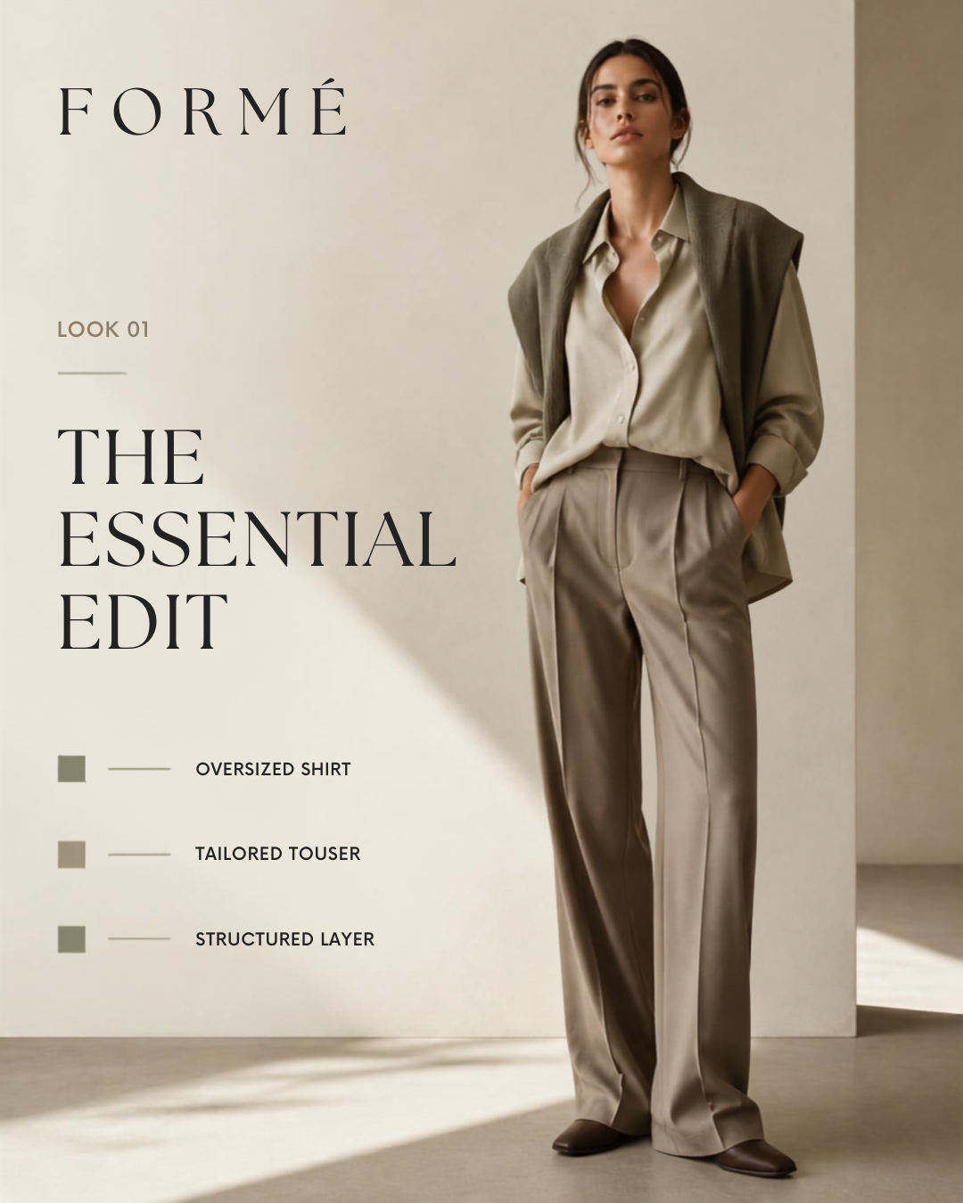 FORMÉ editorial fashion look reveal