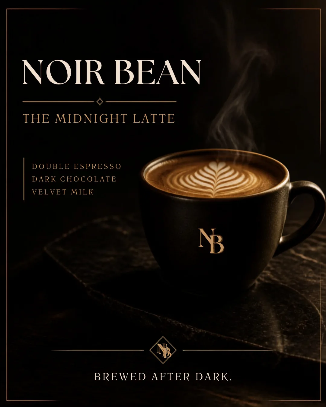 NOIR BEAN luxury café design