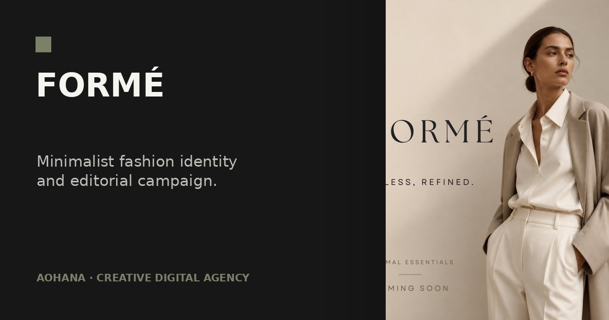 Forme Atelier website concept preview
